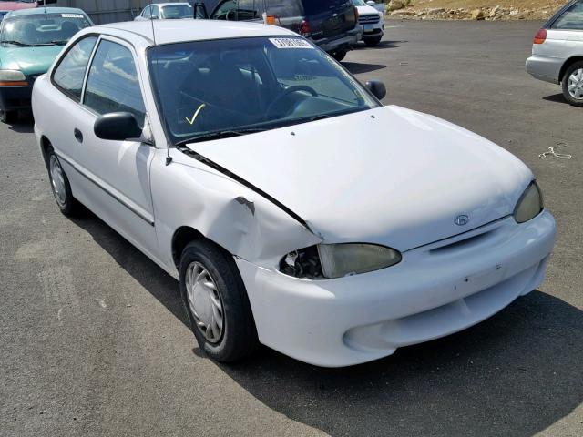 KMHVD14N3SU064515 - 1995 HYUNDAI ACCENT BAS WHITE photo 1