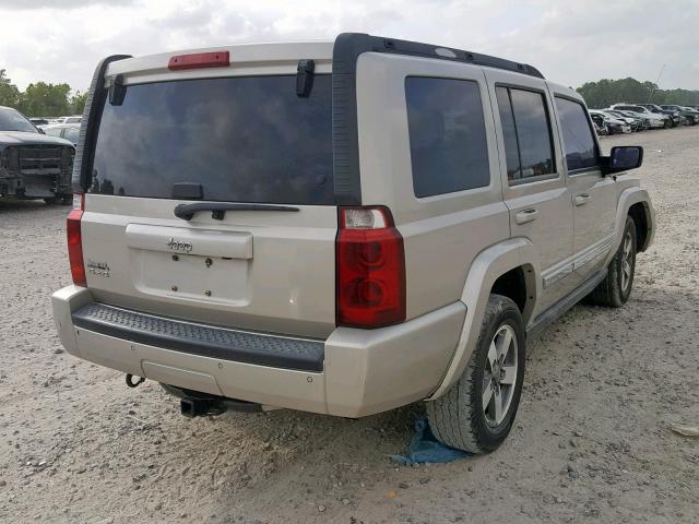 1J8HG48K66C366329 - 2006 JEEP COMMANDER TAN photo 4