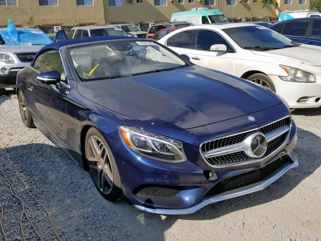 WDDXK8CBXHA023737 - 2017 MERCEDES-BENZ S 550 BLUE photo 1