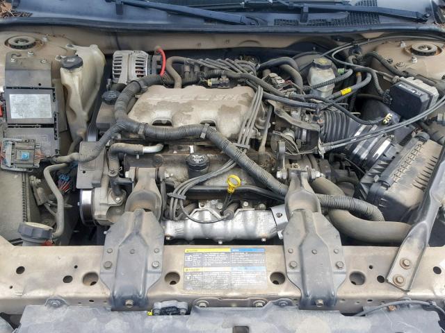 2G1WF52E159340858 - 2005 CHEVROLET IMPALA GOLD photo 7