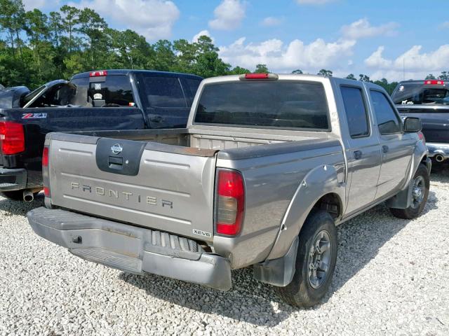 1N6ED27T64C447987 - 2004 NISSAN FRONTIER C BEIGE photo 4