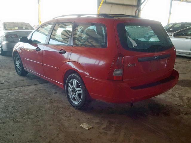 1FAHP36361W131570 - 2001 FORD FOCUS SE RED photo 3