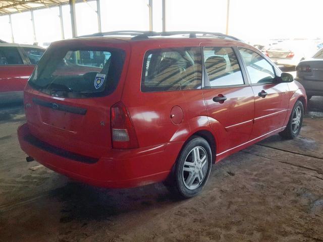 1FAHP36361W131570 - 2001 FORD FOCUS SE RED photo 4