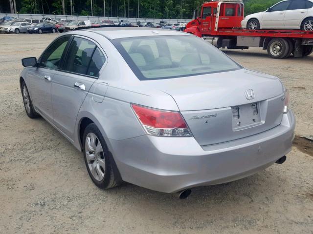 1HGCP36828A048937 - 2008 HONDA ACCORD EXL SILVER photo 3