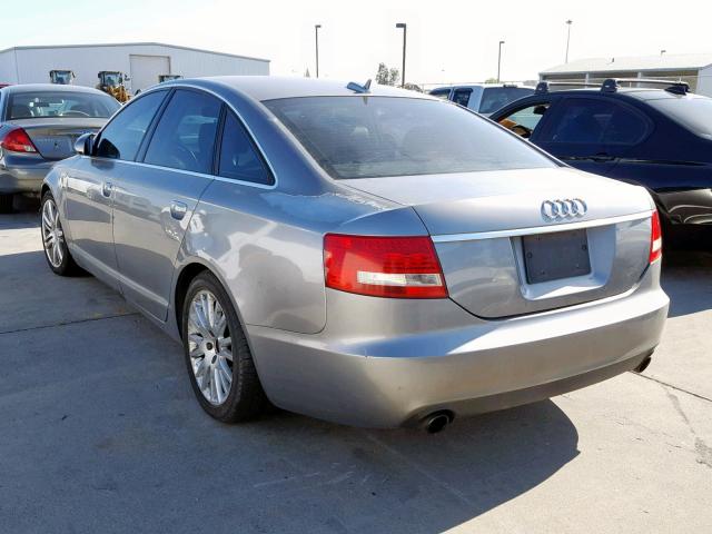 WAUDH74F06N099204 - 2006 AUDI A6 3.2 QUA GRAY photo 3