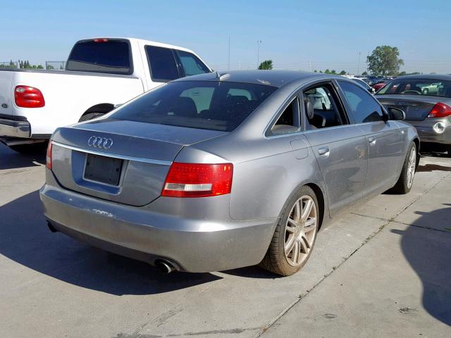 WAUDH74F06N099204 - 2006 AUDI A6 3.2 QUA GRAY photo 4