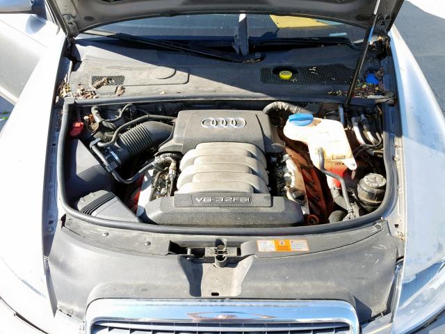 WAUDH74F06N099204 - 2006 AUDI A6 3.2 QUA GRAY photo 7