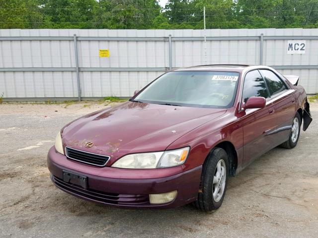 JT8BF28G1W5038464 - 1998 LEXUS ES 300 BURGUNDY photo 2