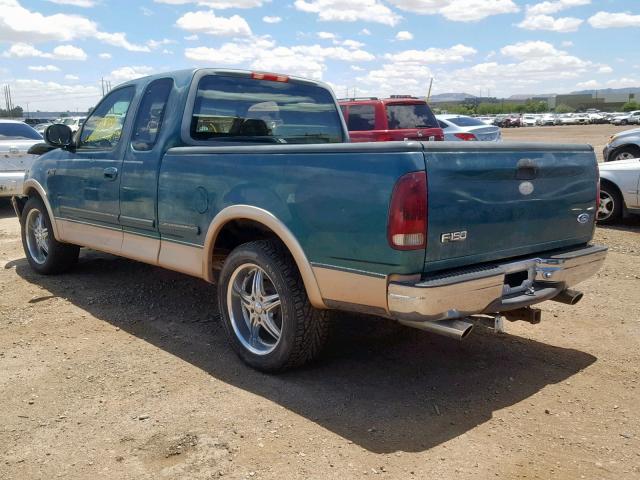 1FTDX176XVKA77175 - 1997 FORD F150 GREEN photo 3