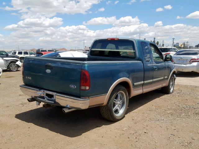 1FTDX176XVKA77175 - 1997 FORD F150 GREEN photo 4