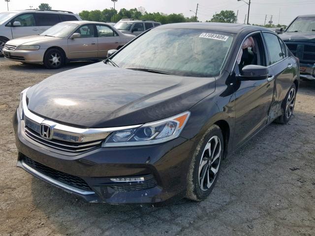 1HGCR3F84GA020680 - 2016 HONDA ACCORD EXL BROWN photo 2