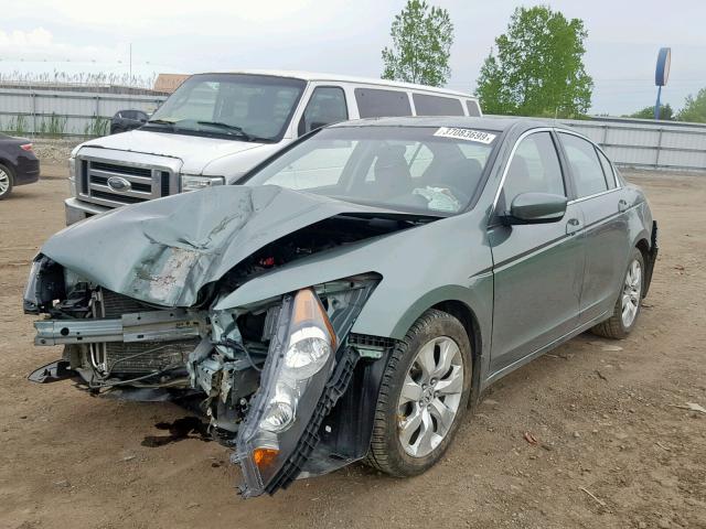 1HGCP26788A105000 - 2008 HONDA ACCORD EX GREEN photo 2