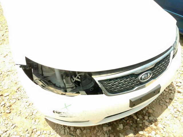 KNAFU5A22D5697219 - 2013 KIA FORTE EX WHITE photo 9