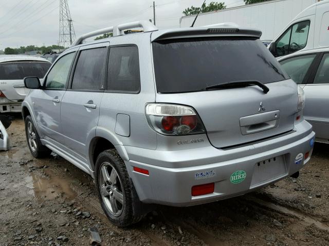 JA4LX41F06U024880 - 2006 MITSUBISHI OUTLANDER SILVER photo 3