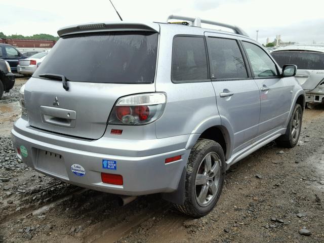 JA4LX41F06U024880 - 2006 MITSUBISHI OUTLANDER SILVER photo 4