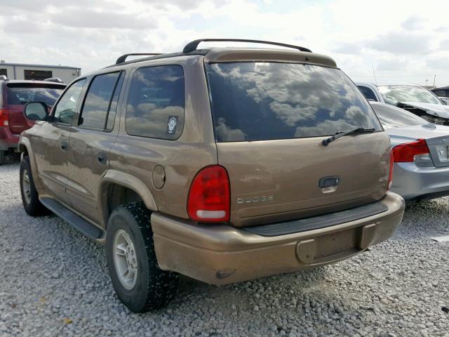 1B4HS28N1YF265878 - 2000 DODGE DURANGO BROWN photo 3