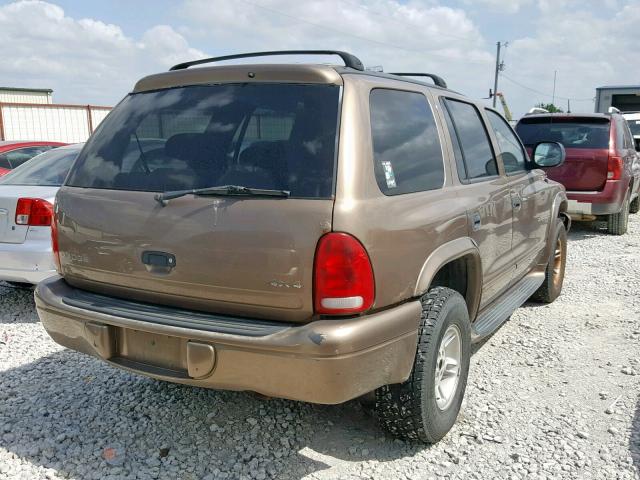 1B4HS28N1YF265878 - 2000 DODGE DURANGO BROWN photo 4