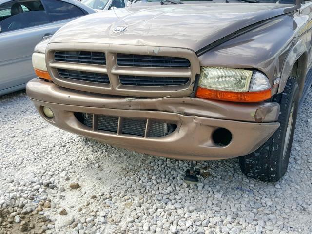 1B4HS28N1YF265878 - 2000 DODGE DURANGO BROWN photo 9