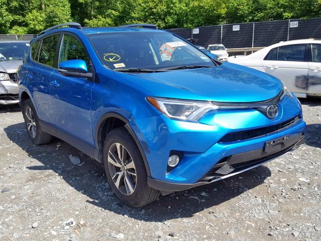 2T3RFREV4JW704441 - 2018 TOYOTA RAV4 ADVEN BLUE photo 1