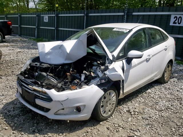 3FADP4AJ3EM159178 - 2014 FORD FIESTA S WHITE photo 2