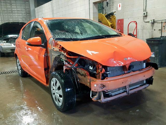 JTDKDTB35E1069919 - 2014 TOYOTA PRIUS C ORANGE photo 1