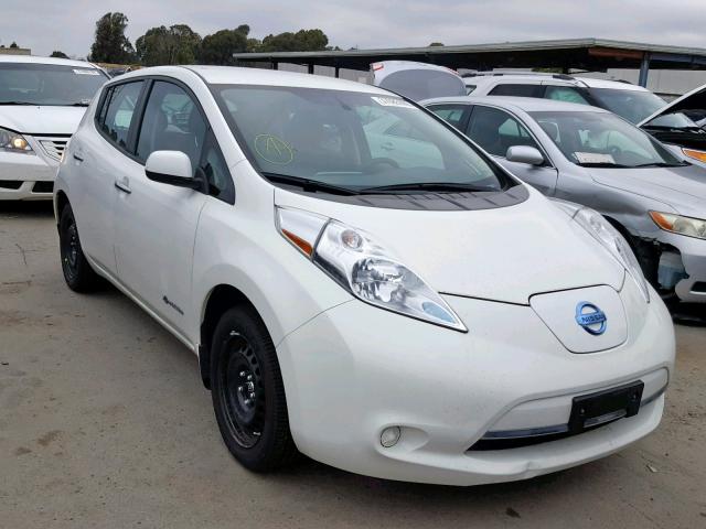 1N4BZ0CP3HC310375 - 2017 NISSAN LEAF S WHITE photo 1