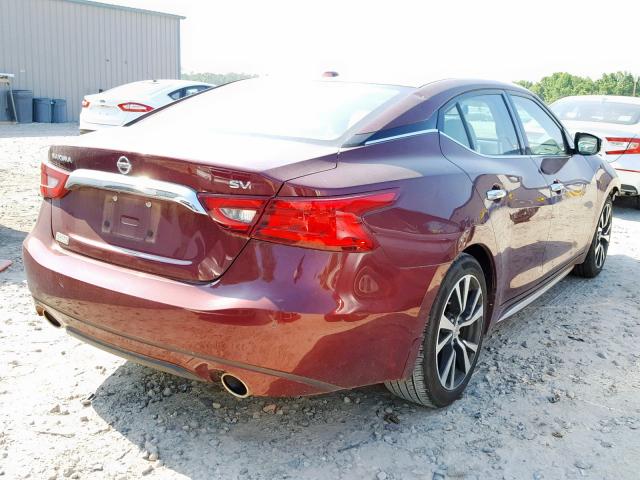 1N4AA6AP9HC407167 - 2017 NISSAN MAXIMA 3.5 RED photo 4