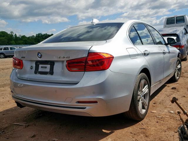 WBA8D9C33HA011501 - 2017 BMW 330 XI GRAY photo 4