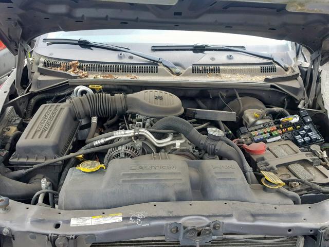 1B7FL46X32S522125 - 2002 DODGE DAKOTA SLT GRAY photo 7