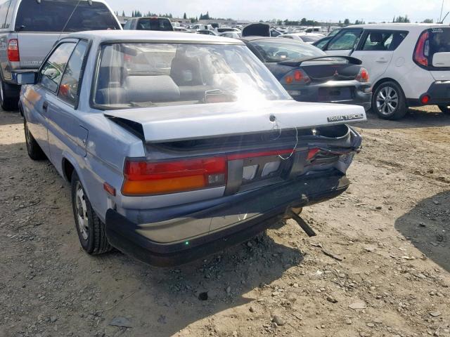 JT2EL31DXK0404063 - 1989 TOYOTA TERCEL BLUE photo 3