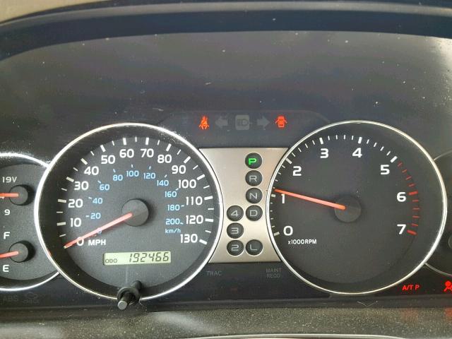 JTEHT05J442057156 - 2004 TOYOTA LAND CRUIS BLACK photo 8