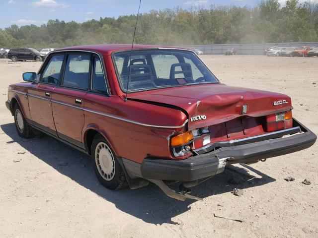 YV1AX8845K1340516 - 1989 VOLVO 244 DL BLACK photo 3