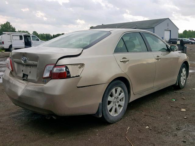 JTNBB46K473002938 - 2007 TOYOTA CAMRY NEW GOLD photo 4