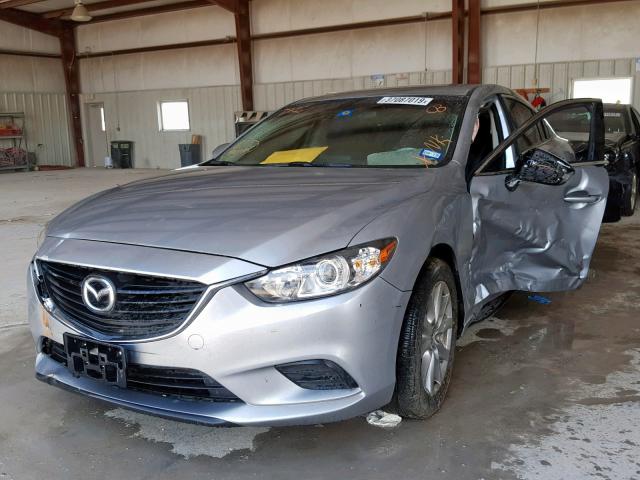 JM1GJ1U59G1408041 - 2016 MAZDA 6 SPORT SILVER photo 2