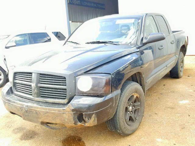 1D7HE48P57S207324 - 2007 DODGE DAKOTA QUA BLACK photo 2