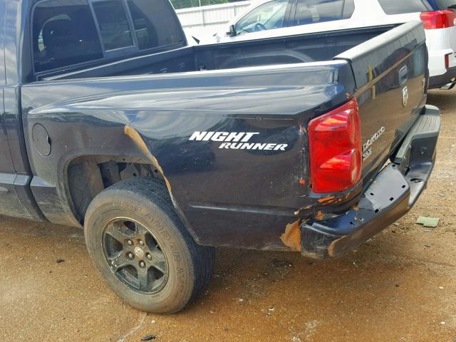 1D7HE48P57S207324 - 2007 DODGE DAKOTA QUA BLACK photo 9