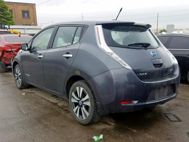 1N4AZ0CPXDC411242 - 2013 NISSAN LEAF S CHARCOAL photo 3