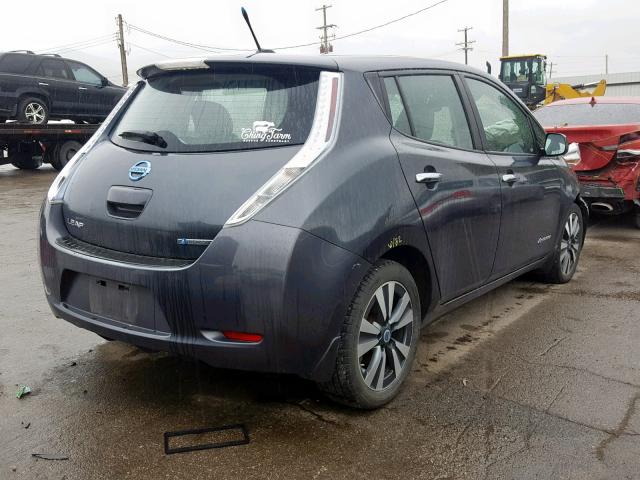 1N4AZ0CPXDC411242 - 2013 NISSAN LEAF S CHARCOAL photo 4