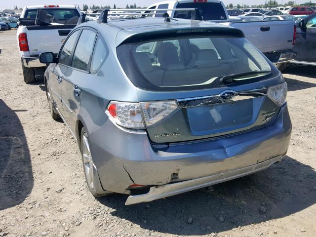 JF1GH63629H821051 - 2009 SUBARU IMPREZA OU GREEN photo 3