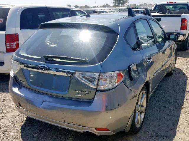 JF1GH63629H821051 - 2009 SUBARU IMPREZA OU GREEN photo 4