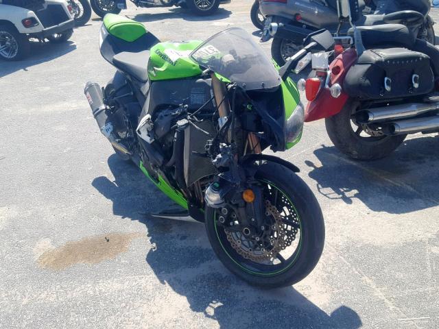 JKAZXCE109A024483 - 2009 KAWASAKI ZX1000 E GREEN photo 1