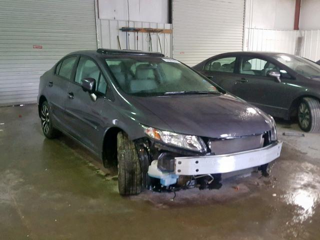 2HGFB2F90EH521097 - 2014 HONDA CIVIC EXL GRAY photo 1