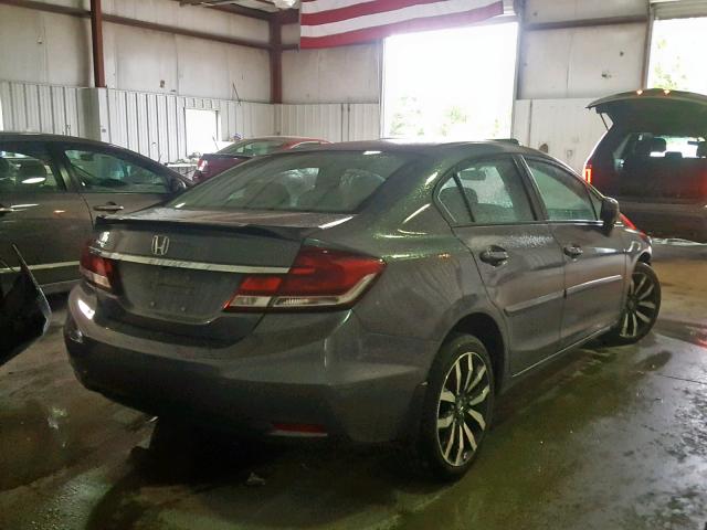 2HGFB2F90EH521097 - 2014 HONDA CIVIC EXL GRAY photo 4