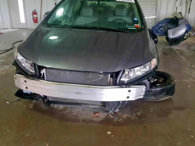 2HGFB2F90EH521097 - 2014 HONDA CIVIC EXL GRAY photo 9