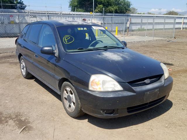 KNADC165X56257833 - 2005 KIA RIO CINCO BLACK photo 1