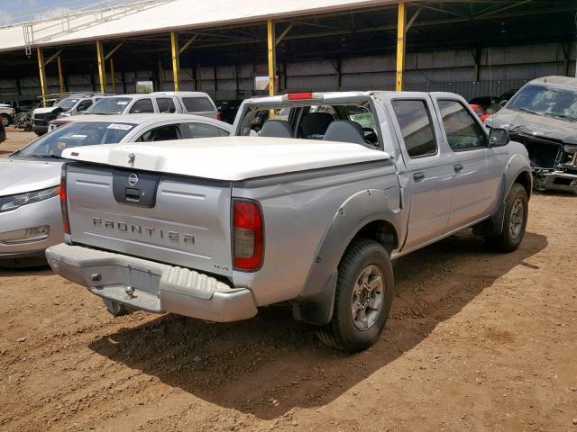 1N6ED27T83C458066 - 2003 NISSAN FRONTIER C SILVER photo 4