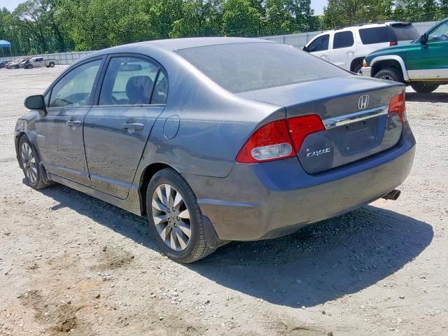 19XFA1F97BE008920 - 2011 HONDA CIVIC EXL ნაცრისფერი ფოტო 3