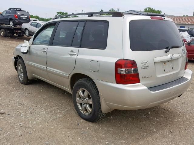 JTEEP21A860150804 - 2006 TOYOTA HIGHLANDER SILVER photo 3