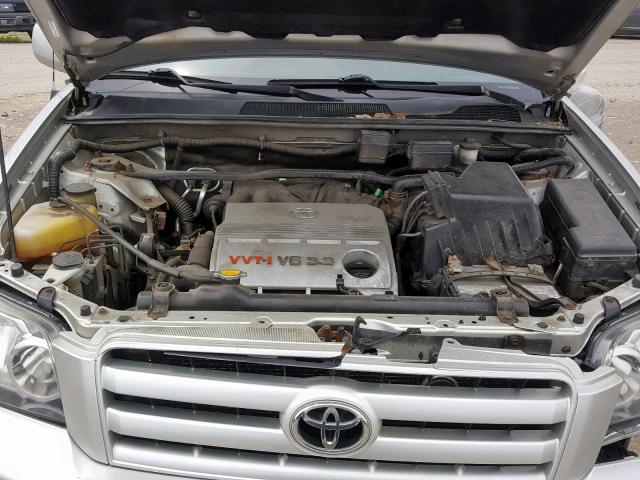 JTEEP21A860150804 - 2006 TOYOTA HIGHLANDER SILVER photo 7