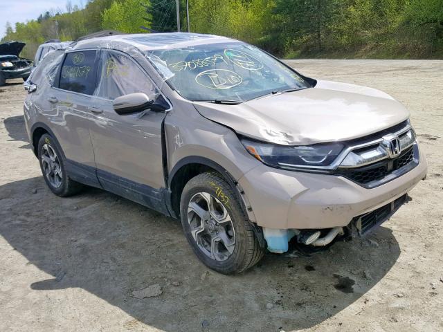 5J6RW2H87JL009395 - 2018 HONDA CR-V EXL BEIGE photo 1